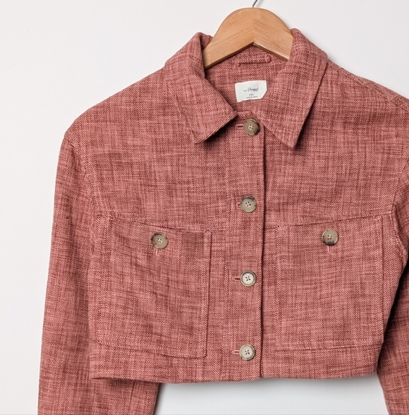 ARITZIA WILFRED Little Cropped Jacket Tweed XXS Aritzia - Picture 2 of 8